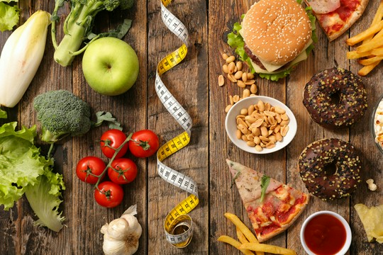 zdrowe i niezdrowe jedzenie